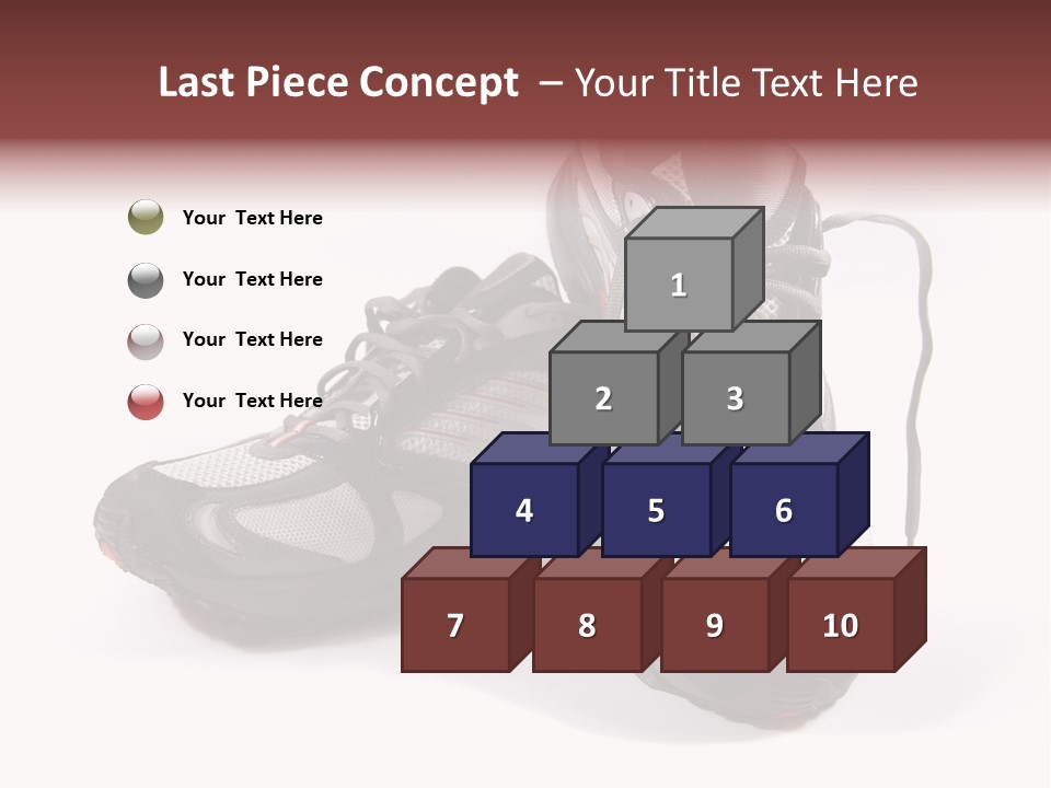 A Pair Of Brand New Running Shoes PowerPoint Template