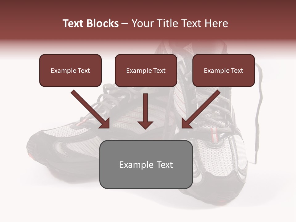 A Pair Of Brand New Running Shoes PowerPoint Template