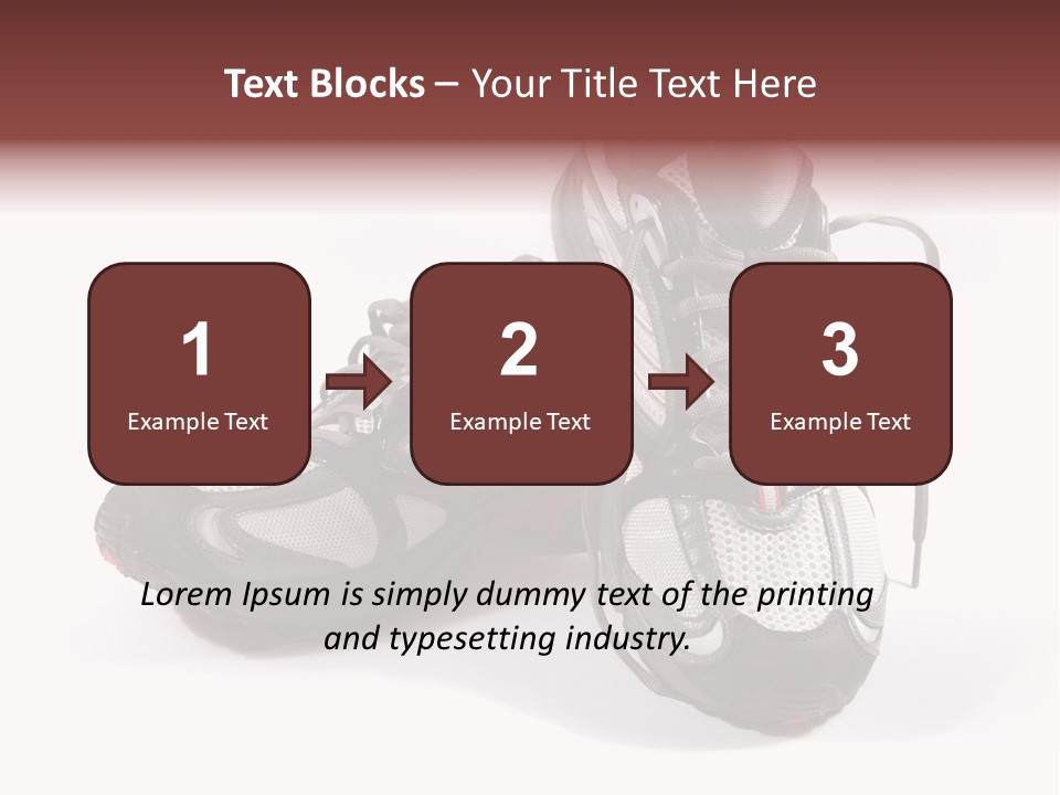 A Pair Of Brand New Running Shoes PowerPoint Template