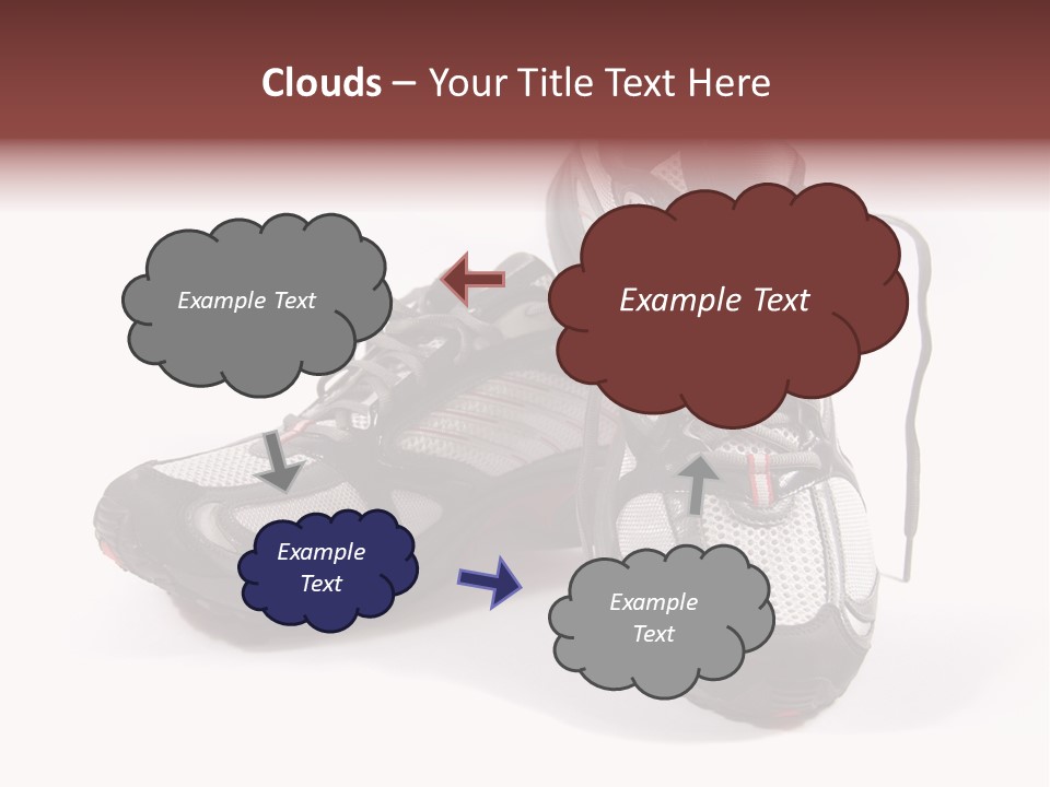 A Pair Of Brand New Running Shoes PowerPoint Template