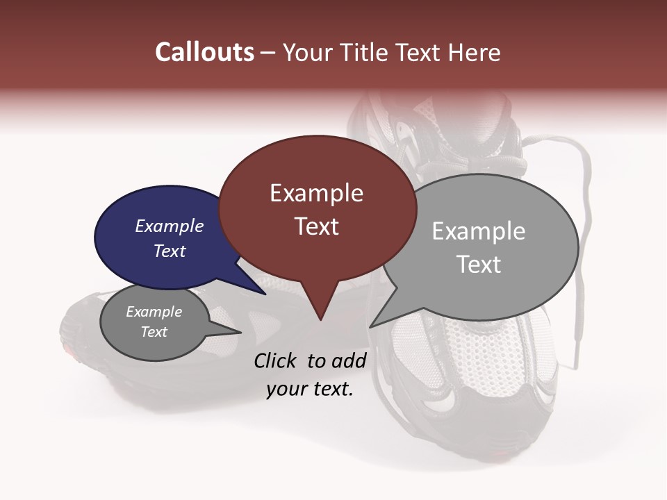 A Pair Of Brand New Running Shoes PowerPoint Template