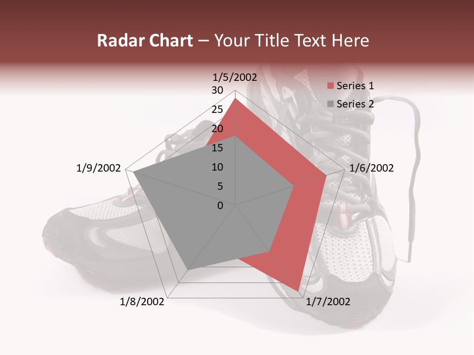 A Pair Of Brand New Running Shoes PowerPoint Template