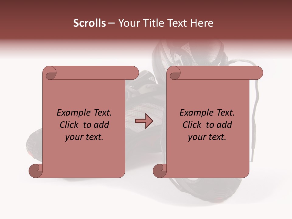 A Pair Of Brand New Running Shoes PowerPoint Template