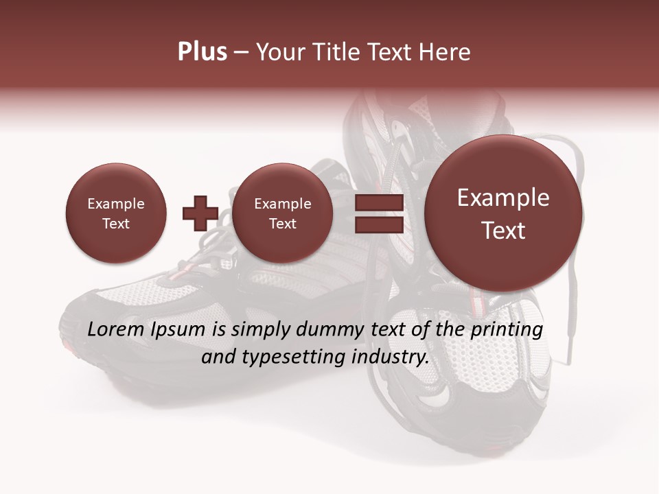 A Pair Of Brand New Running Shoes PowerPoint Template
