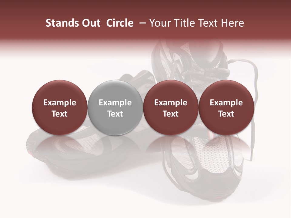 A Pair Of Brand New Running Shoes PowerPoint Template