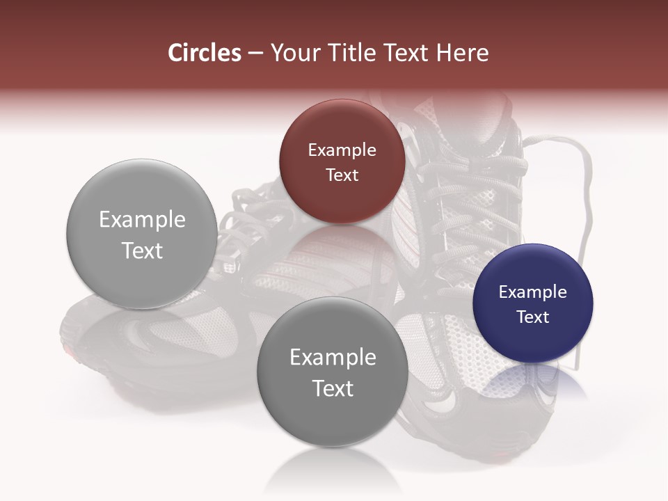 A Pair Of Brand New Running Shoes PowerPoint Template