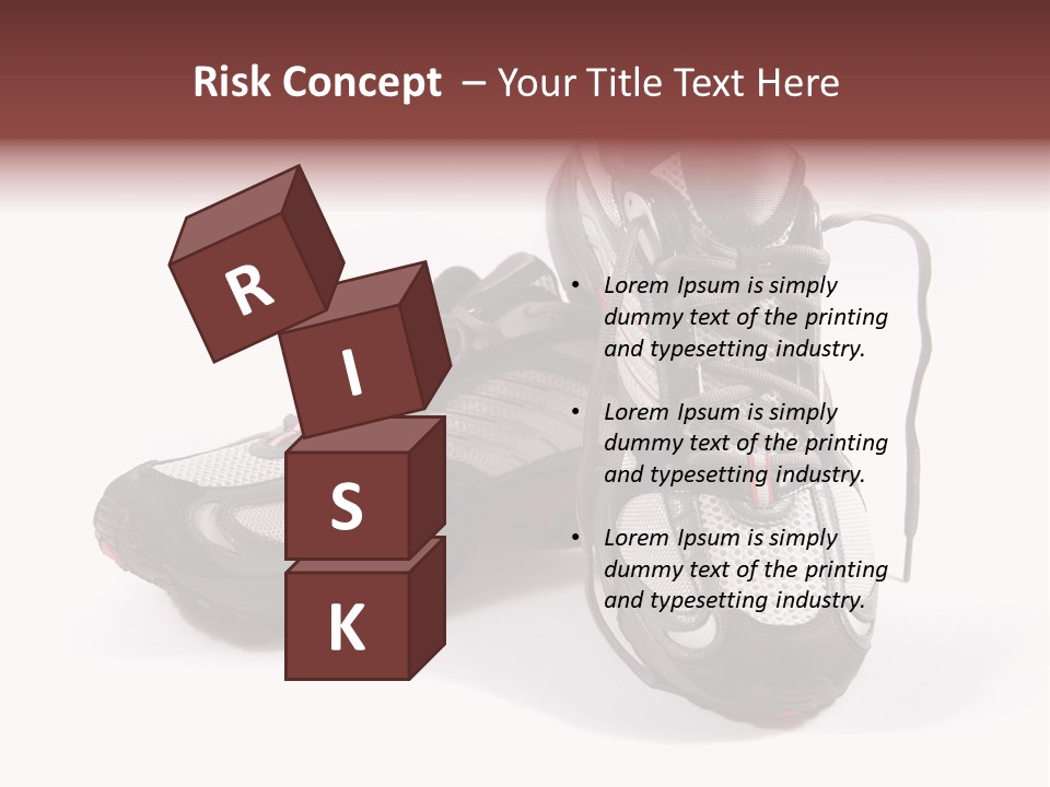 A Pair Of Brand New Running Shoes PowerPoint Template