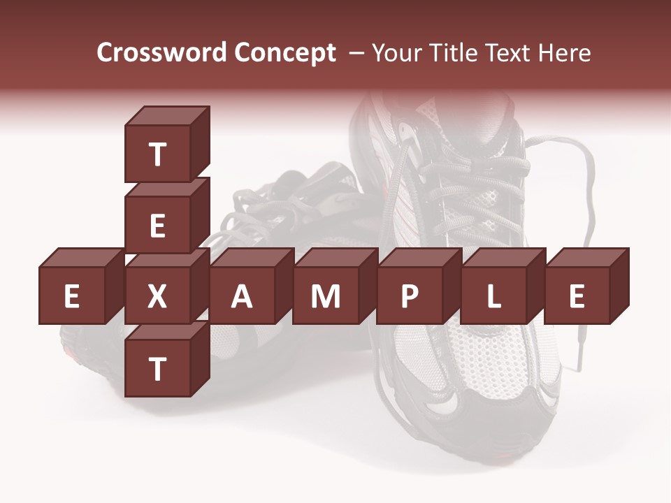 A Pair Of Brand New Running Shoes PowerPoint Template