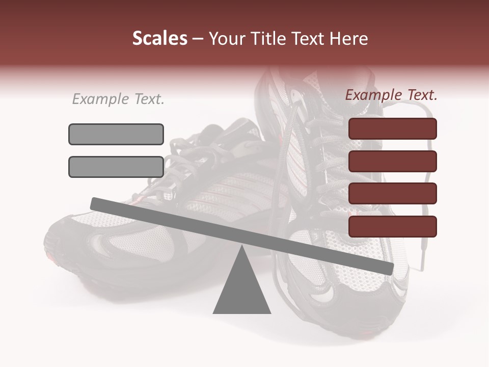 A Pair Of Brand New Running Shoes PowerPoint Template