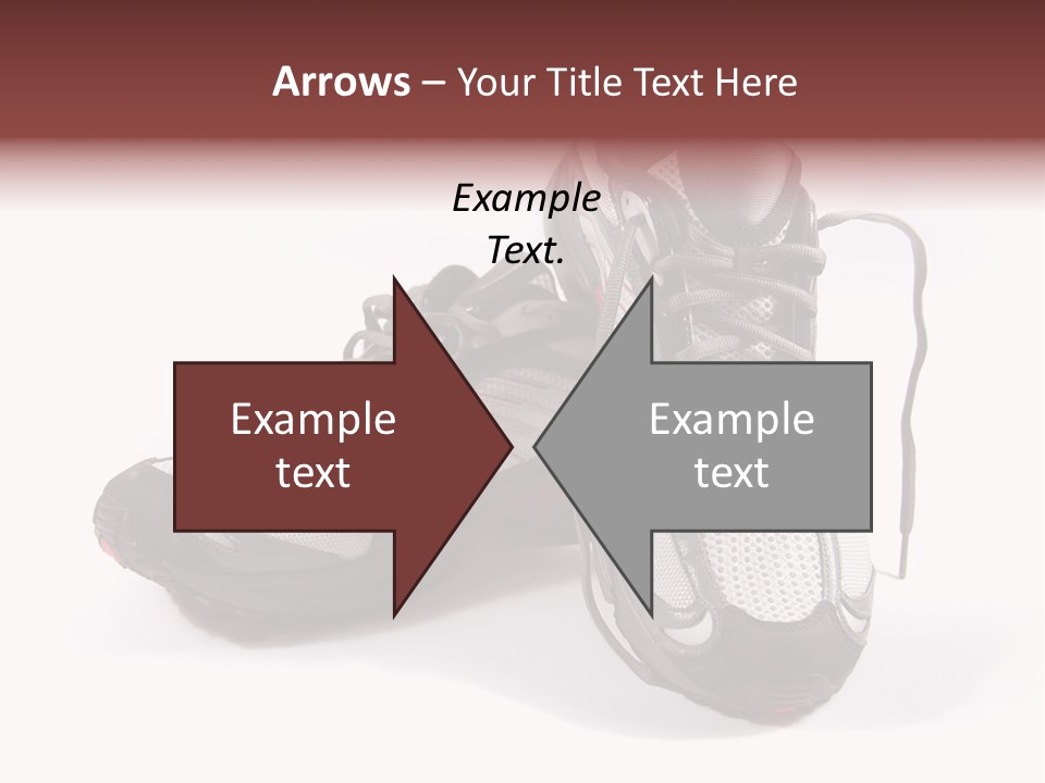 A Pair Of Brand New Running Shoes PowerPoint Template