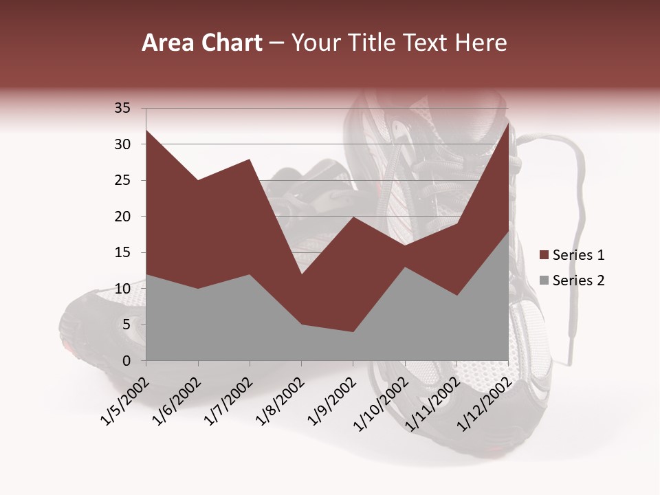 A Pair Of Brand New Running Shoes PowerPoint Template
