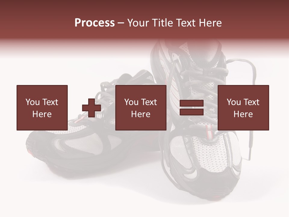 A Pair Of Brand New Running Shoes PowerPoint Template