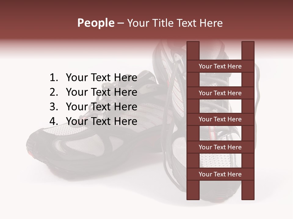 A Pair Of Brand New Running Shoes PowerPoint Template