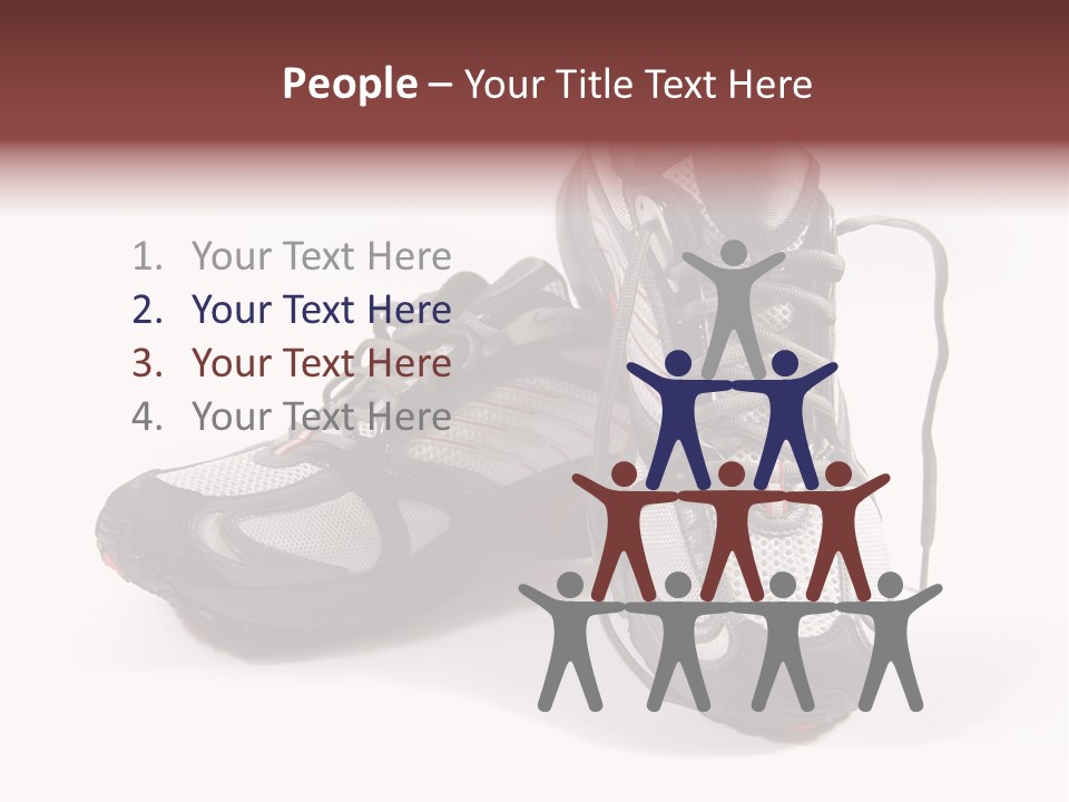 A Pair Of Brand New Running Shoes PowerPoint Template