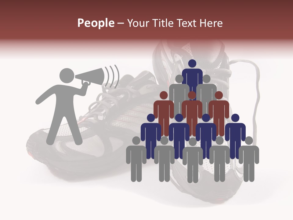 A Pair Of Brand New Running Shoes PowerPoint Template