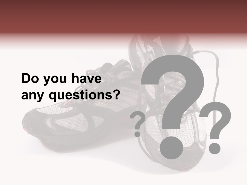 A Pair Of Brand New Running Shoes PowerPoint Template