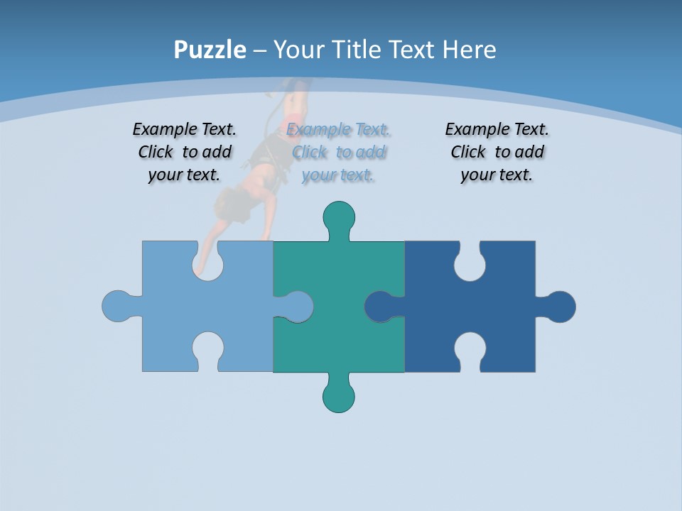 Bungee Jumper High Up In The Sky PowerPoint Template