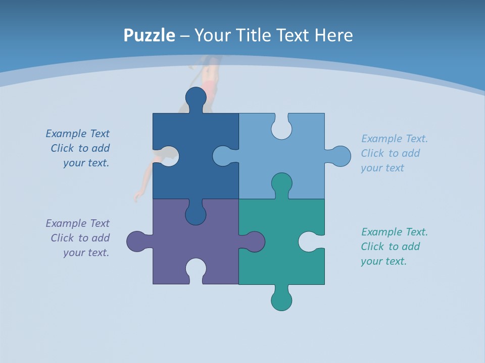 Bungee Jumper High Up In The Sky PowerPoint Template