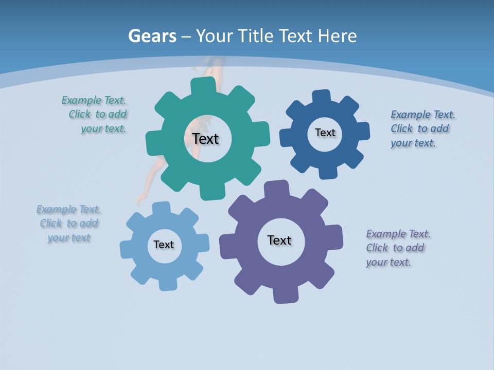 Bungee Jumper High Up In The Sky PowerPoint Template