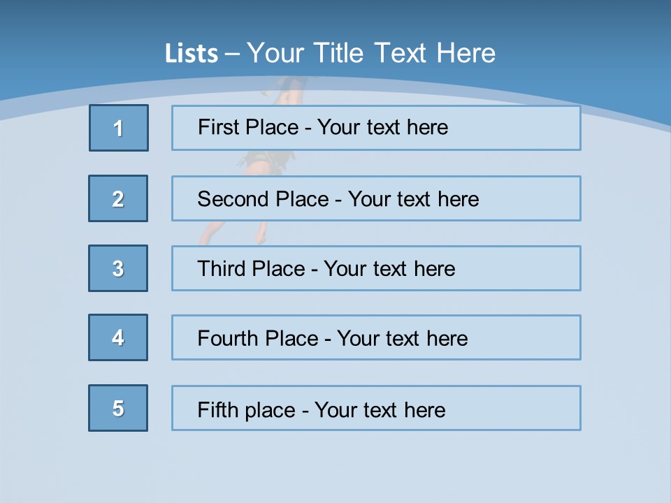 Bungee Jumper High Up In The Sky PowerPoint Template