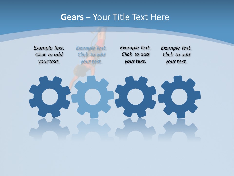 Bungee Jumper High Up In The Sky PowerPoint Template