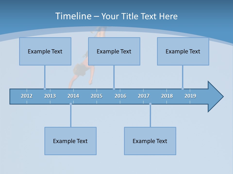 Bungee Jumper High Up In The Sky PowerPoint Template