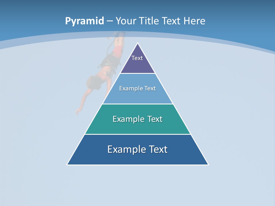 Bungee Jumper High Up In The Sky PowerPoint Template