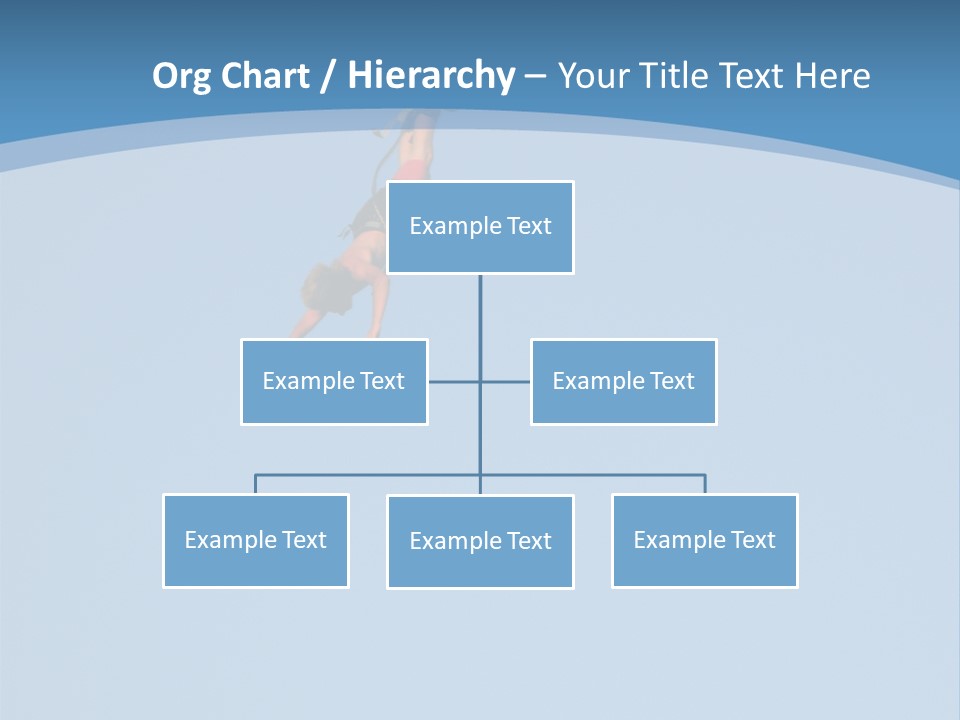 Bungee Jumper High Up In The Sky PowerPoint Template