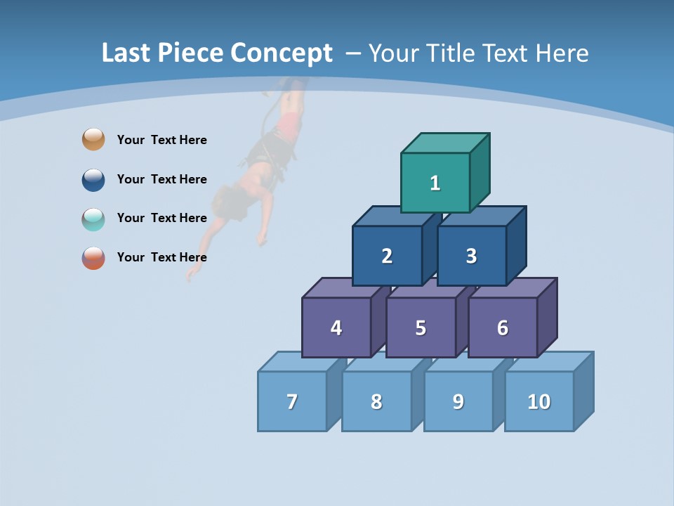 Bungee Jumper High Up In The Sky PowerPoint Template