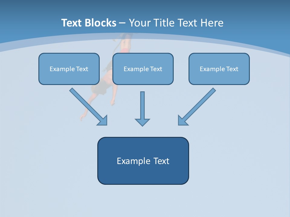 Bungee Jumper High Up In The Sky PowerPoint Template
