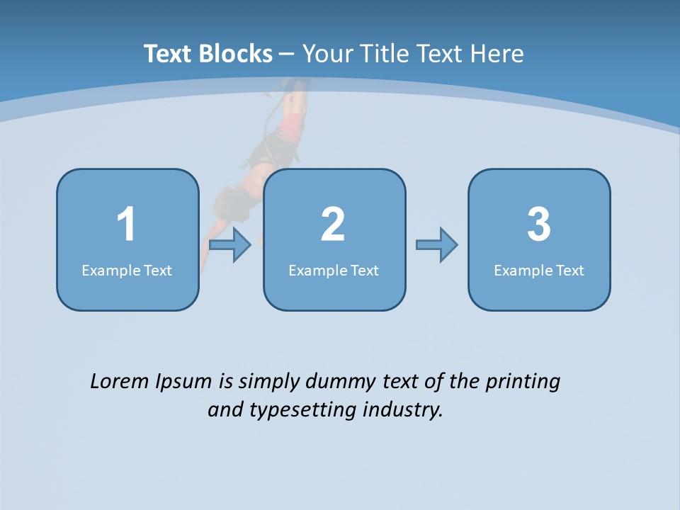 Bungee Jumper High Up In The Sky PowerPoint Template