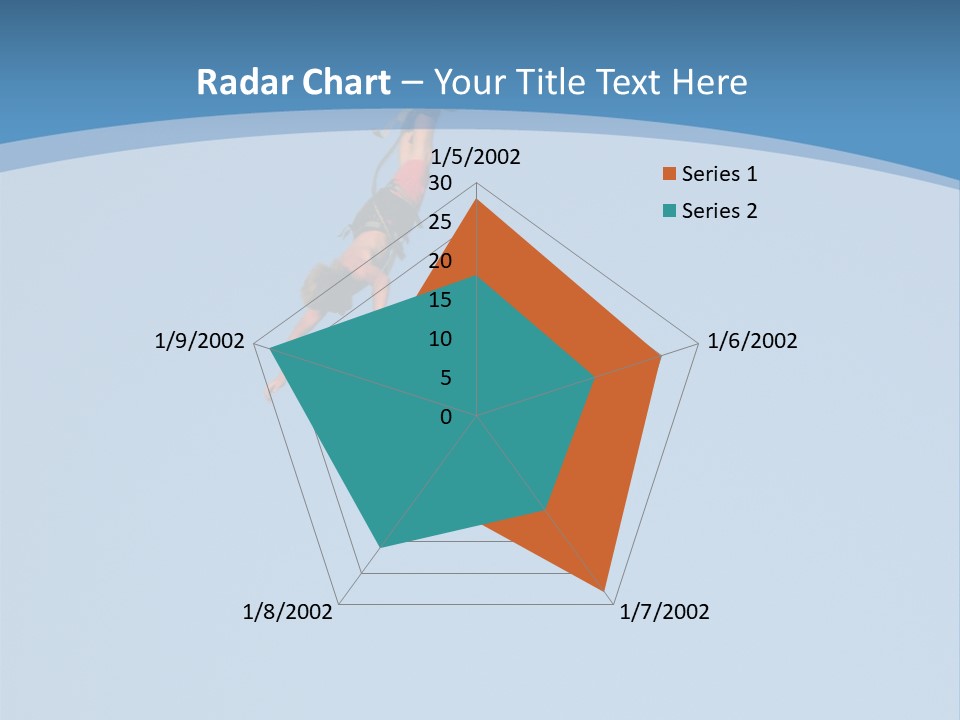 Bungee Jumper High Up In The Sky PowerPoint Template