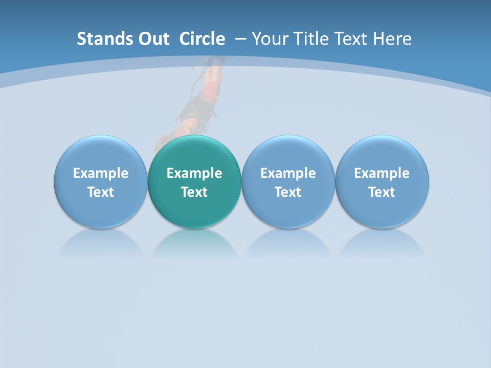 Bungee Jumper High Up In The Sky PowerPoint Template