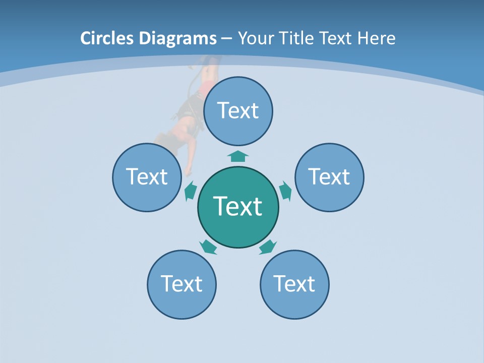 Bungee Jumper High Up In The Sky PowerPoint Template