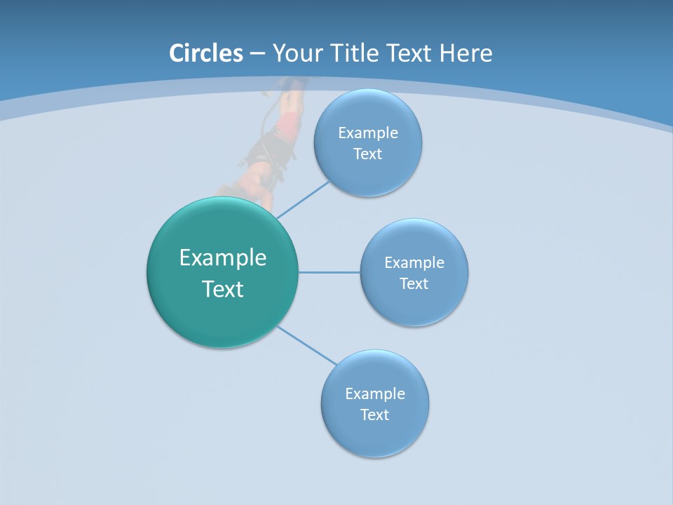 Bungee Jumper High Up In The Sky PowerPoint Template