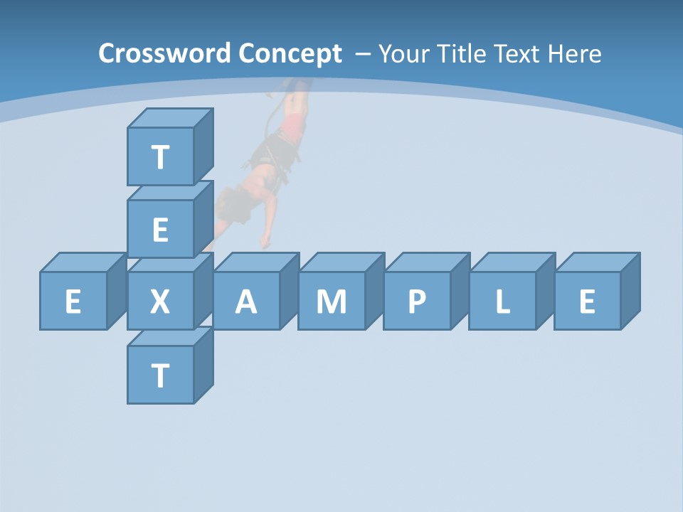 Bungee Jumper High Up In The Sky PowerPoint Template