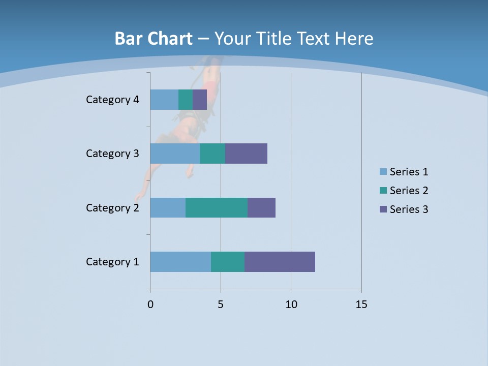 Bungee Jumper High Up In The Sky PowerPoint Template