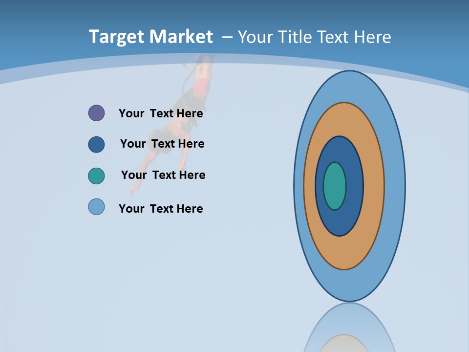 Bungee Jumper High Up In The Sky PowerPoint Template