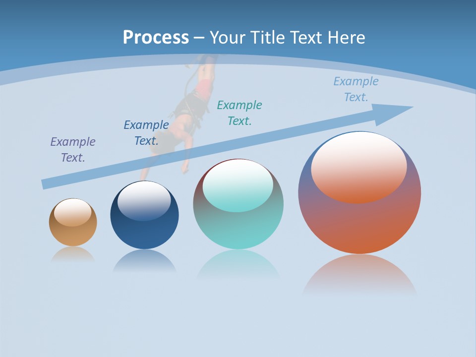 Bungee Jumper High Up In The Sky PowerPoint Template