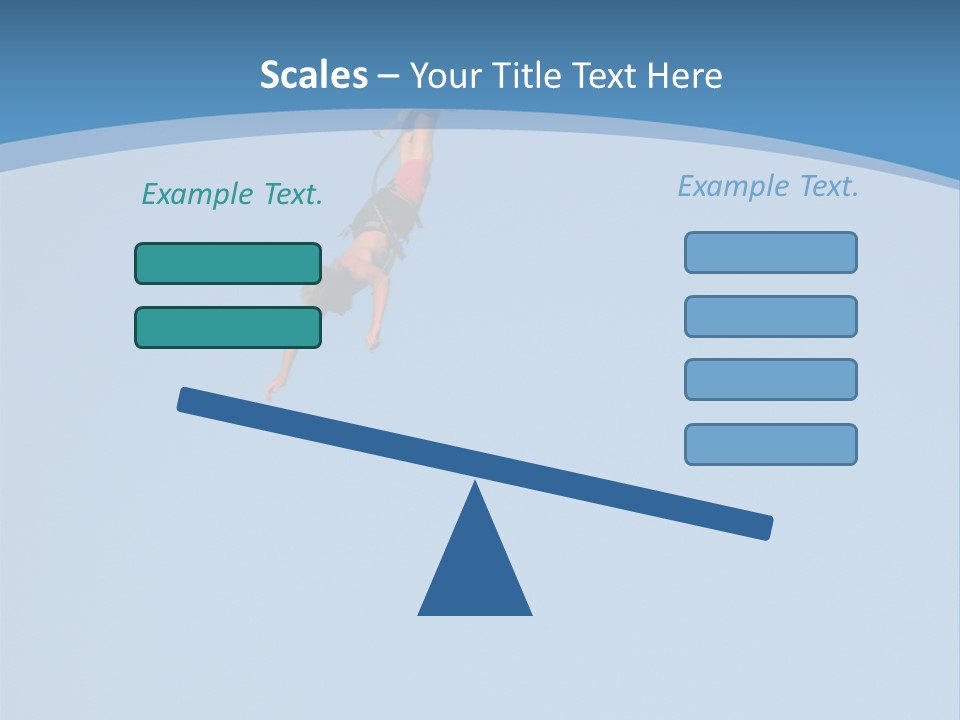 Bungee Jumper High Up In The Sky PowerPoint Template