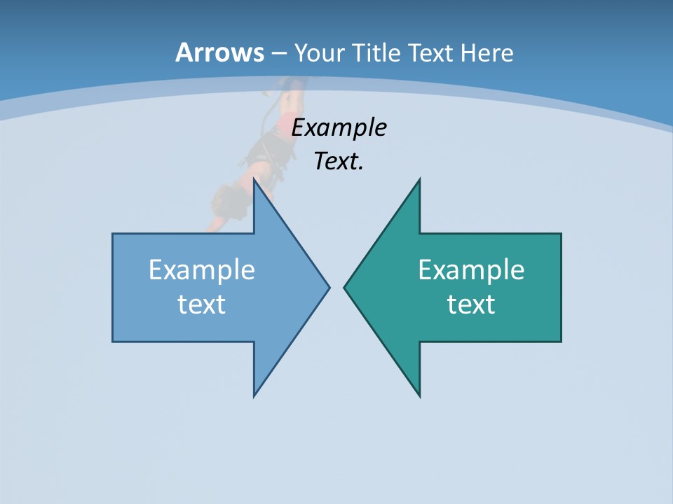 Bungee Jumper High Up In The Sky PowerPoint Template