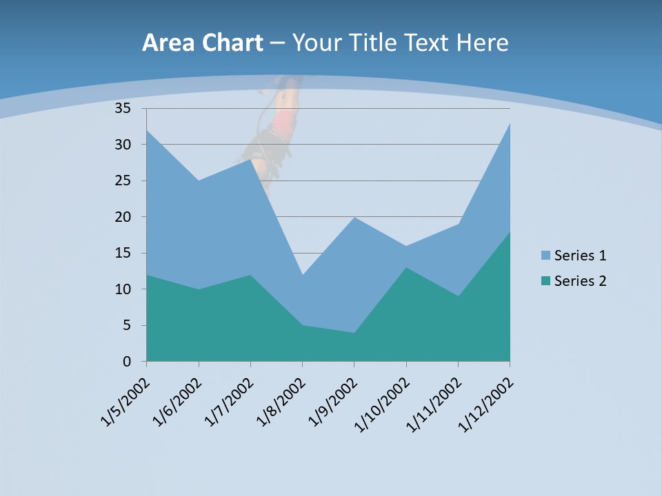 Bungee Jumper High Up In The Sky PowerPoint Template