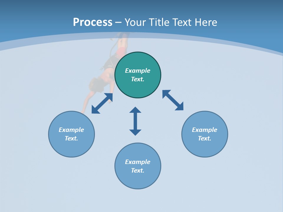 Bungee Jumper High Up In The Sky PowerPoint Template