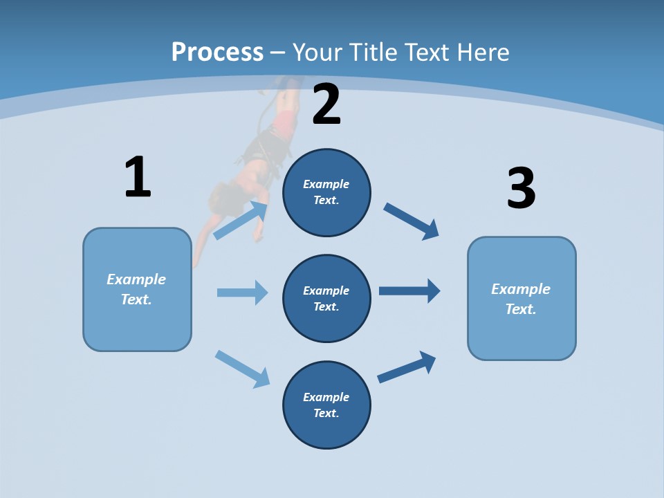 Bungee Jumper High Up In The Sky PowerPoint Template