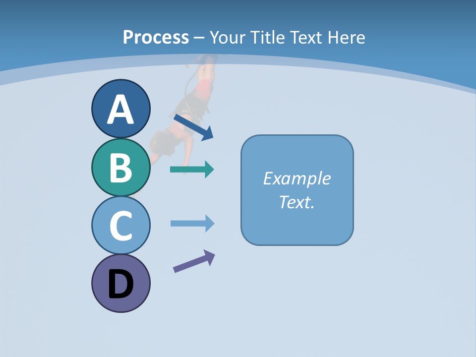 Bungee Jumper High Up In The Sky PowerPoint Template