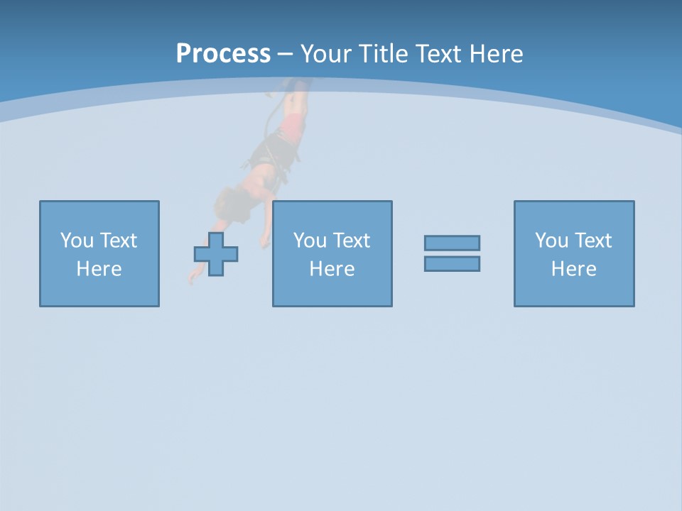Bungee Jumper High Up In The Sky PowerPoint Template