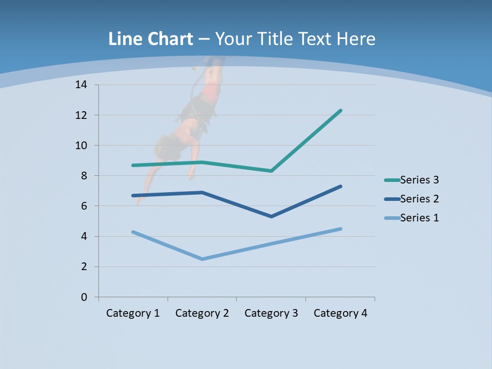 Bungee Jumper High Up In The Sky PowerPoint Template