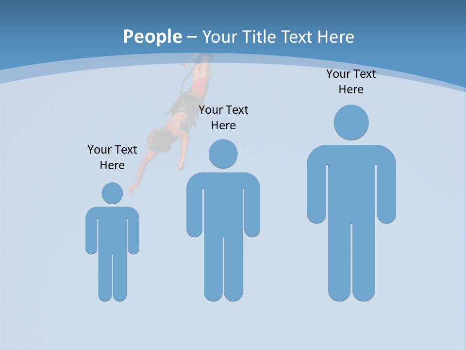 Bungee Jumper High Up In The Sky PowerPoint Template