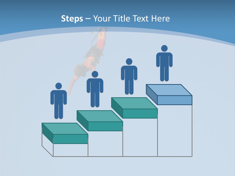 Bungee Jumper High Up In The Sky PowerPoint Template