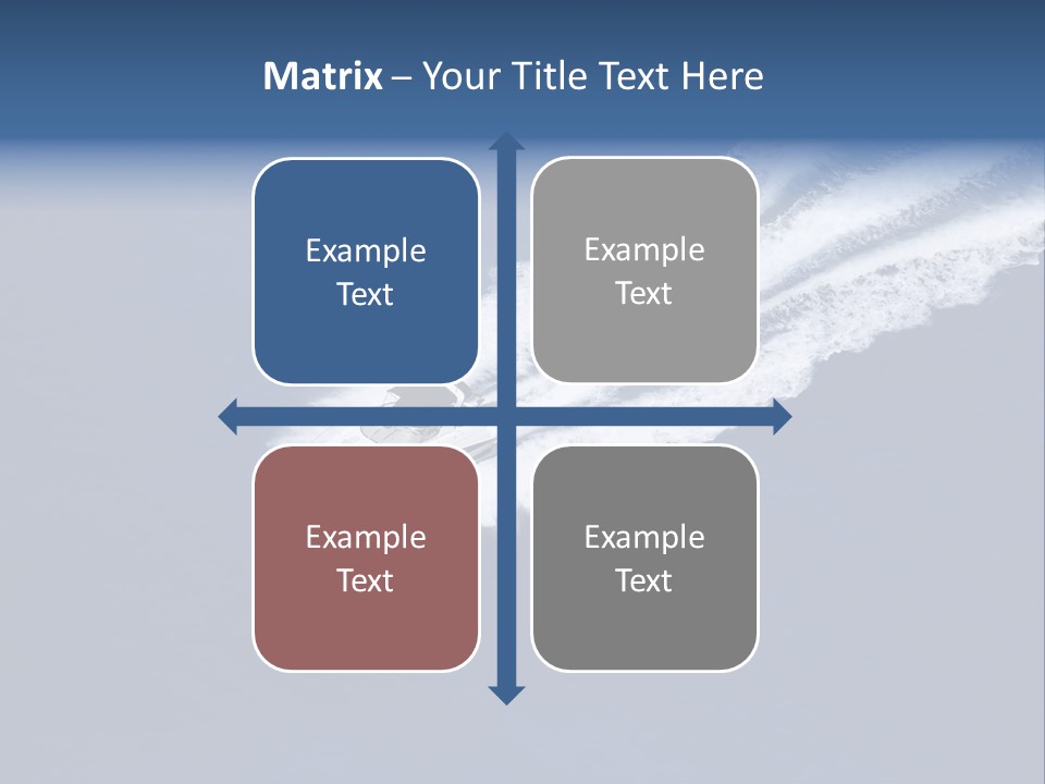 White Boat On The Sea PowerPoint Template